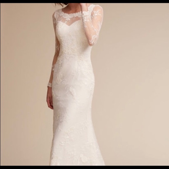 BHLDN Anja wedding gown size ivory lace